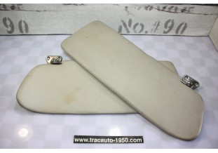 PAIRE DE PARE SOLEIL GRIS/BEIGE D/G L/435mm...PEUGEOT 403