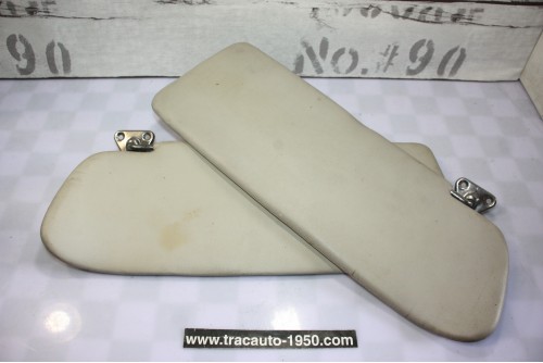 PAIRE DE PARE SOLEIL GRIS/BEIGE D/G L/435mm...PEUGEOT 403