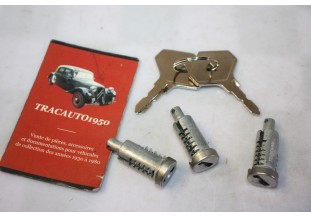 JEU DE BARILLETS DE SERRURE DE PORTE RENAULT 7700912442...RENAULT R4 R6 R12 R15