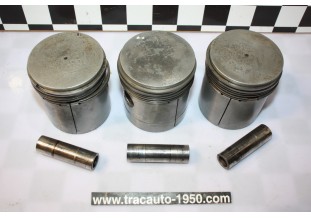 LOT DE 3 PISTONS EQUIPES MOTEUR 11 PERFO 78x100...CITROEN TRACTION 11CV H HY