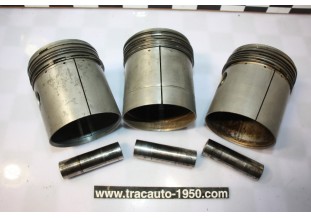 LOT DE 3 PISTONS EQUIPES MOTEUR 11 PERFO 78x100...CITROEN TRACTION 11CV H HY