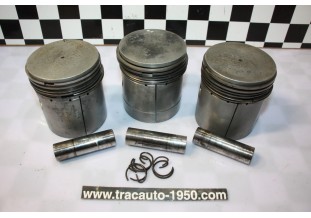 LOT DE 3 PISTONS EQUIPES MOTEUR 11 PERFO 78x100...CITROEN TRACTION 11CV H HY