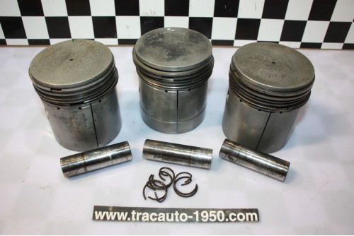 LOT DE 3 PISTONS EQUIPES MOTEUR 11 PERFO 78x100...CITROEN TRACTION 11CV H HY