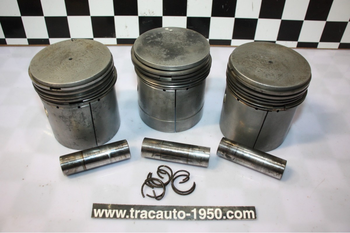 LOT DE 3 PISTONS EQUIPES MOTEUR 11 PERFO 78x100...CITROEN TRACTION 11CV H HY