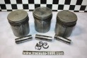 LOT DE 3 PISTONS EQUIPES MOTEUR 11 PERFO 78x100...CITROEN TRACTION 11CV H HY
