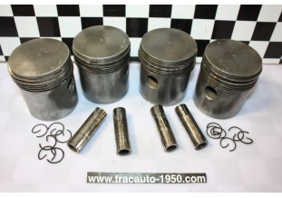 JEU DE 4 PISTONS EQUIPES MOTEUR 11 PERFO 78x100...CITROEN TRACTION 11CV H HY