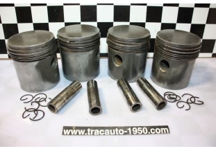 JEU DE 4 PISTONS EQUIPES MOTEUR 11 PERFO 78x100...CITROEN TRACTION 11CV H HY