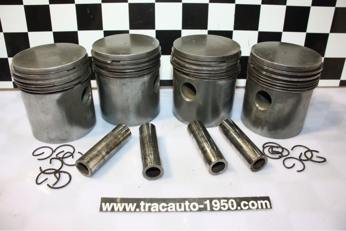 JEU DE 4 PISTONS EQUIPES MOTEUR 11 PERFO 78x100...CITROEN TRACTION 11CV H HY