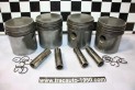 JEU DE 4 PISTONS EQUIPES MOTEUR 11 PERFO 78x100...CITROEN TRACTION 11CV H HY