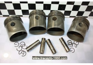 JEU DE 4 PISTONS EQUIPES MOTEUR 11 PERFO 78x100...CITROEN TRACTION 11CV H HY