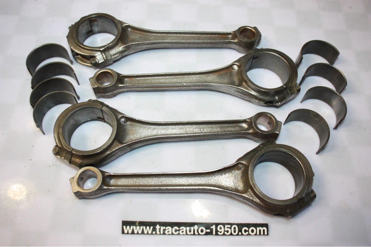 JEU DE 4 BIELLES A COUSSINETS CITROEN D121-11 MOTEUR 11 D...CITROEN TRACTION 11CV