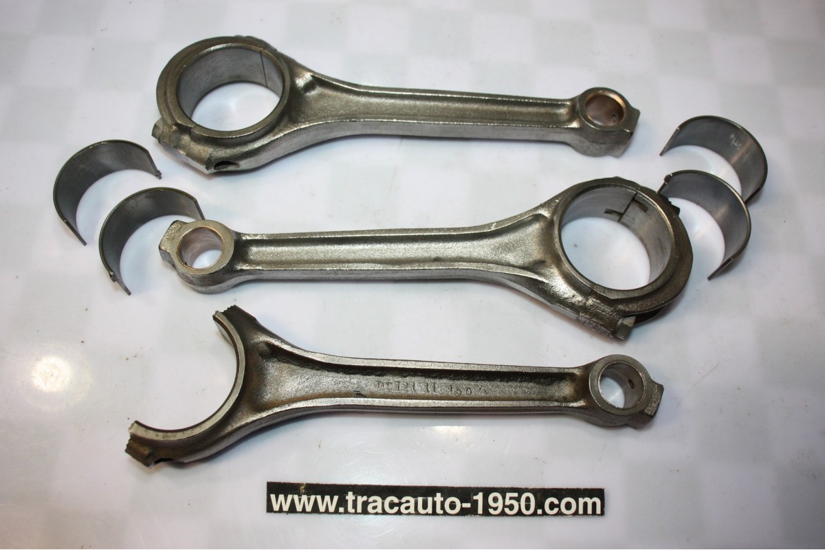 JEU DE 3 BIELLES A COUSSINETS CITROEN D121-10a MOTEUR 11 D...CITROEN TRACTION 11CV