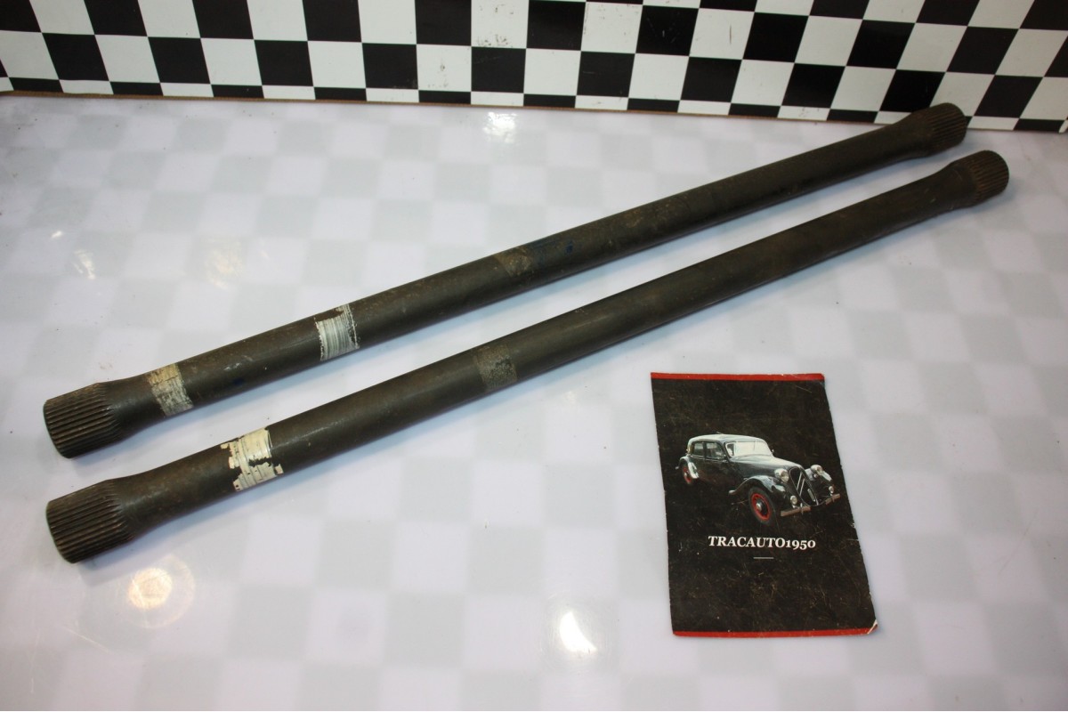 PAIRE DE BARRES DE TORSION ESSIEU AV D/G L/600mm...CITROEN TRACTION 11CV