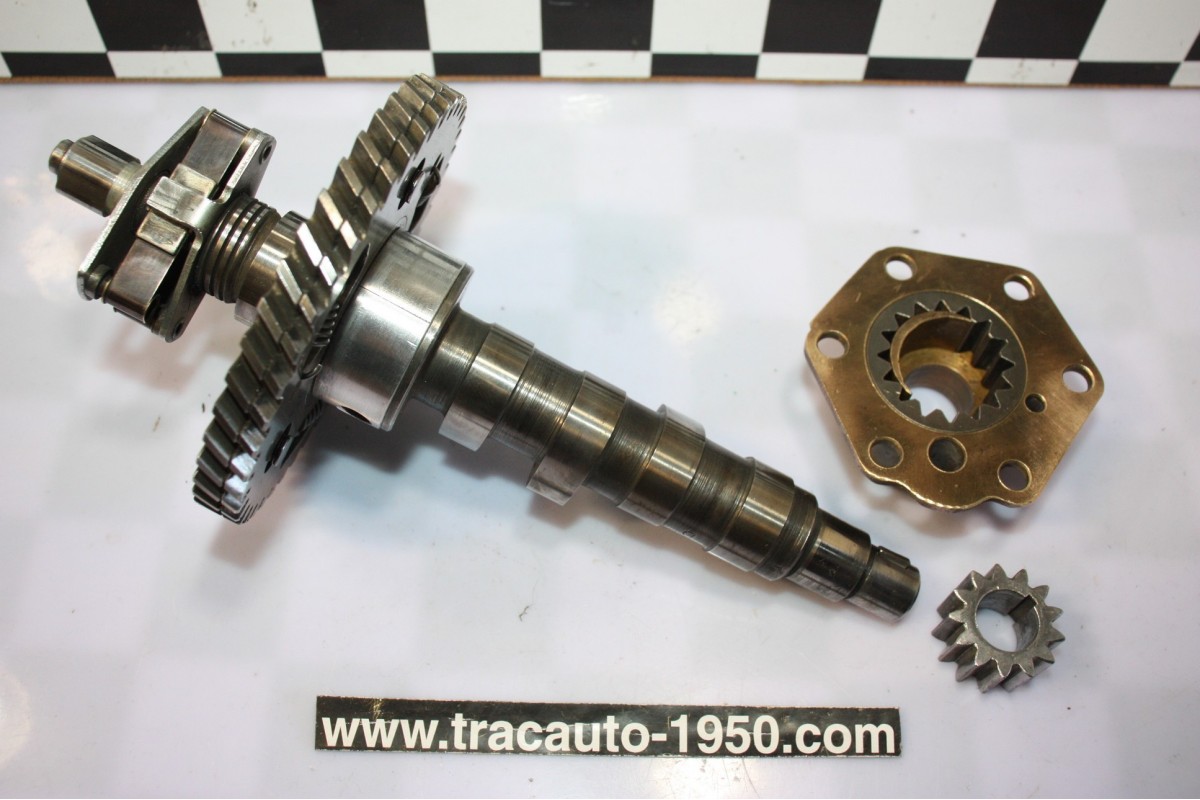 ARBRE A CAMES EQUIPE + POMPE A HUILE...CITROEN 2CV A AZ AZU mot 375cm ??3