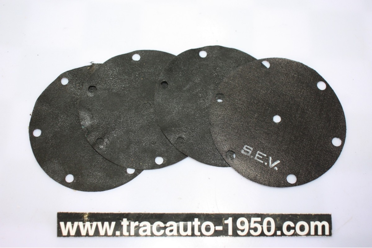 JEU DE 4 MEMBRANES DE POMPE A ESSENCE SEV MARCHAL TYPE 32...AUTOS DIVERS