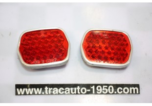 PAIRE DE CATADIOPTRES VERRE ENCASTRES AR D/G TPV456F...CITROEN DS ts modèles