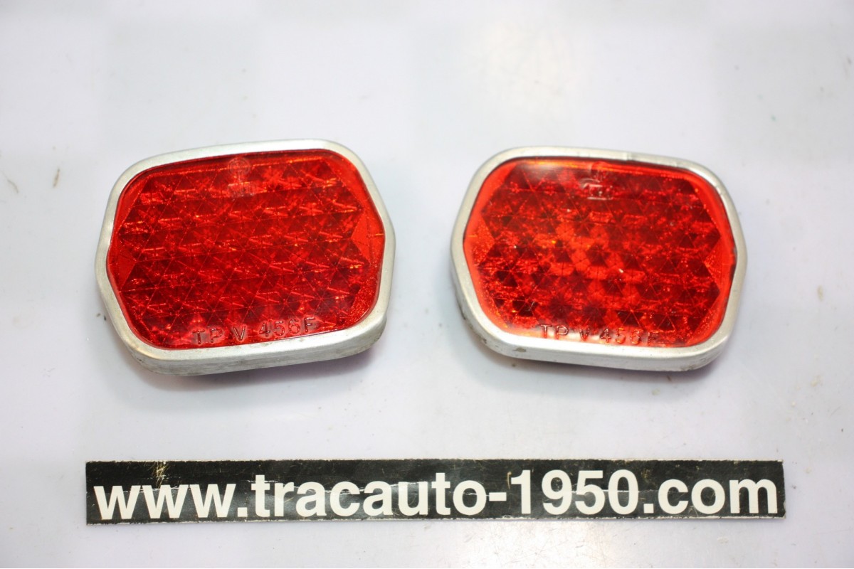 PAIRE DE CATADIOPTRES VERRE ENCASTRES AR D/G TPV456F...CITROEN DS ts modèles