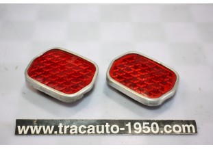 PAIRE DE CATADIOPTRES VERRE ENCASTRES AR D/G TPV456F...CITROEN DS ts modèles