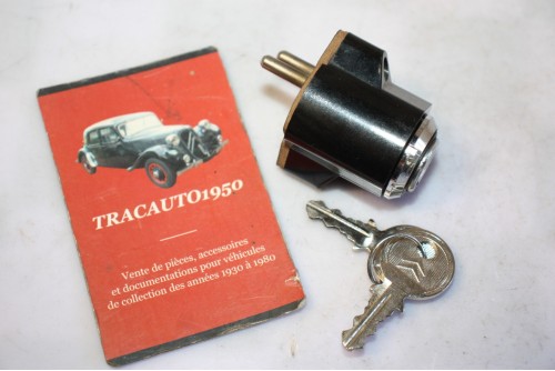 CONTACTEUR DE DEMARRAGE A CLEF SGCEM 2 BROCHES...CITROEN TRACTION  2CV