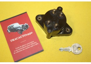 CONTACTEUR 4 BROCHES + JEU DE BARILLETS DE PORTE...CITROEN TRACTION 2CV  VOIR DESCRIPTIF