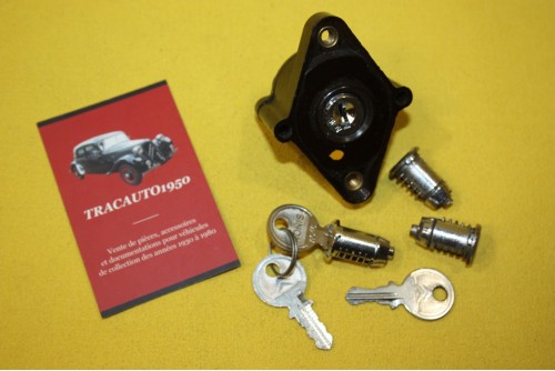 CONTACTEUR 4 BROCHES + LOT DE BARILLETS DE PORTE...CITROEN 2CV  VOIR DESCRIPTIF