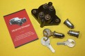 CONTACTEUR 4 BROCHES + LOT DE BARILLETS DE PORTE...CITROEN 2CV  VOIR DESCRIPTIF