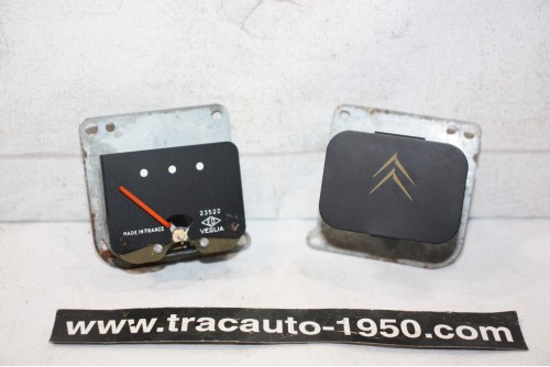 RECEPTEUR D'ESSENCE 6V ET CACHE POUR COMPTEUR ED VEGLIA...CITROEN 2CV AMI6 HY