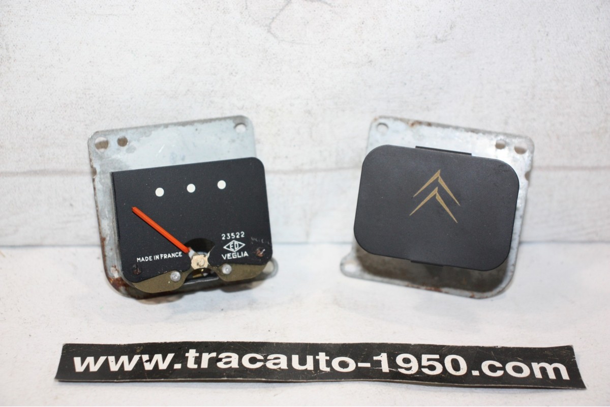RECEPTEUR D'ESSENCE 6V ET CACHE POUR COMPTEUR ED VEGLIA...CITROEN 2CV AMI6 HY