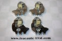 JEU DE 4  GACHES CHROMEES DE SERRURE DE PORTE D/G...CITROEN ID DS PALLAS