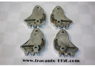 JEU DE 4  GACHES CHROMEES DE SERRURE DE PORTE D/G...CITROEN ID DS PALLAS