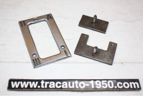 PLAQUE D'INDICATION DES VITESSES + CONTRES PLAQUES DE FIXATION...CITROEN TRACTION 11CV 15/6