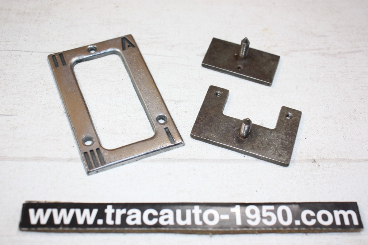 PLAQUE D'INDICATION DES VITESSES + CONTRES PLAQUES DE FIXATION...CITROEN TRACTION 11CV 15/6