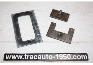 PLAQUE D'INDICATION DES VITESSES + CONTRES PLAQUES DE FIXATION...CITROEN TRACTION 11CV 15/6