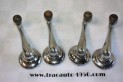 JEU DE 4 MANIVELLES LEVES GLACES DE PORTES + EMBASES...CITROEN TRACTION 11CV 15/6