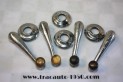 JEU DE 4 MANIVELLES LEVES GLACES DE PORTES + EMBASES...CITROEN TRACTION 11CV 15/6