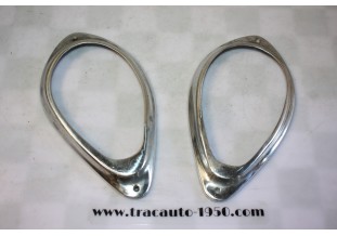 PAIRE D'ENJOLIVEURS ROBRI 230 DE FEUX D'AILES ARRIERES D/G...CITROEN TRACTION 11CV 15/6 AP/1952