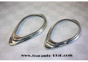 PAIRE D'ENJOLIVEURS ROBRI 230 DE FEUX D'AILES ARRIERES D/G...CITROEN TRACTION 11CV 15/6 AP/1952