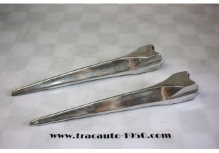 PAIRE D'ENJOLIVEURS ROBRI 227 DE CHARNIERES DE MALLE...CITROEN TRACTION 11CV 15/6 AP/1952