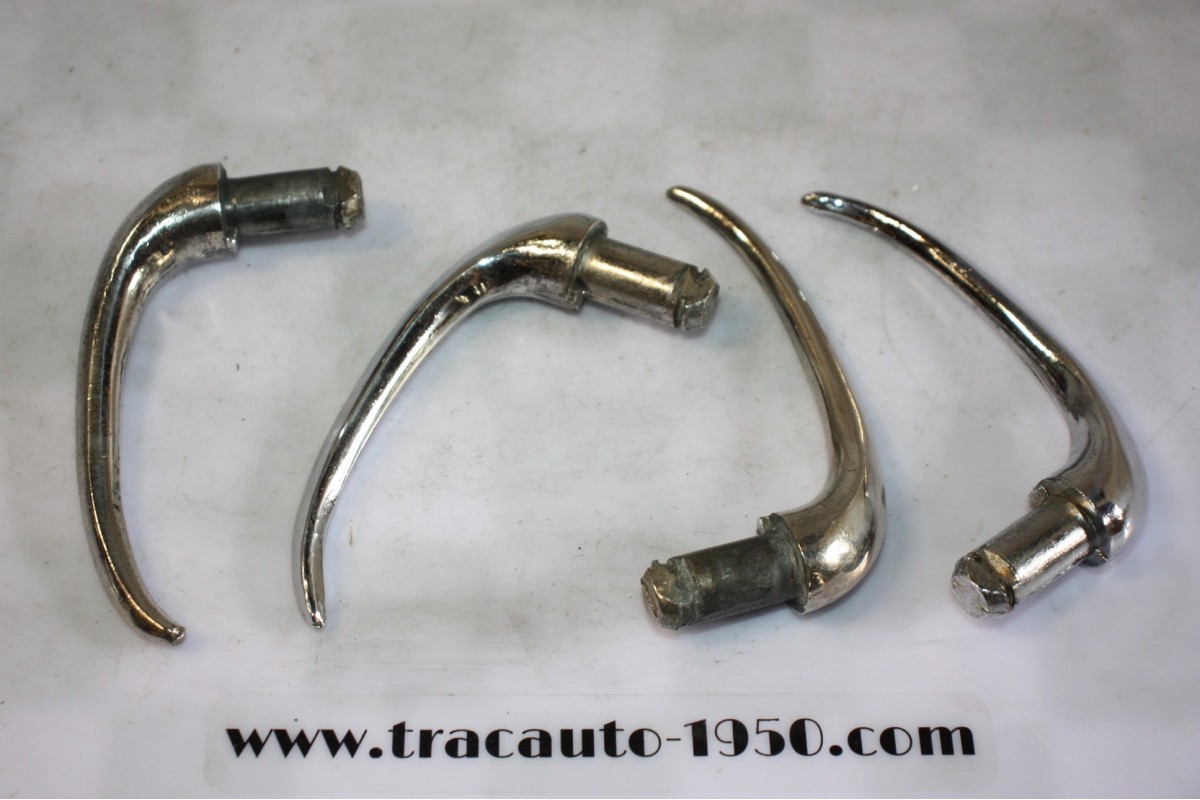 JEU DE 4 POIGNEES INTERIEURES LUXE DE PORTES...RENAULT 4CV DAUPHINE