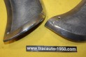 PAIRE D'ENJOLIVEURS DE SABOTS D'AILES AR D/G AXO 810...CITROEN TRACTION 7 11 15/6