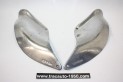 PAIRE D'ENJOLIVEURS DE SABOTS D'AILES ARRIERES D/G...CITROEN TRACTION 11CV FAMILIALE