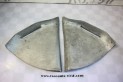 PAIRE D'ENJOLIVEURS DE SABOTS D'AILES AV D/G E.T....CITROEN TRACTION 7 11 15/6