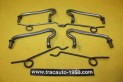 JEU DE 4 POIGNEES ET RESSORTS DE CAPOT AVANT...CITROEN TRACTION 7 11 15/6