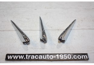 LOT DE 3 POIGNEES DE VOLET DE CAPOT...CITROEN TRACTION 11CV 15/6 av 1946