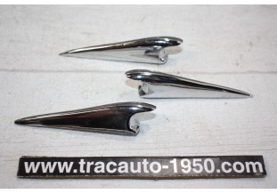 LOT DE 3 POIGNEES DE VOLET DE CAPOT...CITROEN TRACTION 11CV 15/6 av 1946