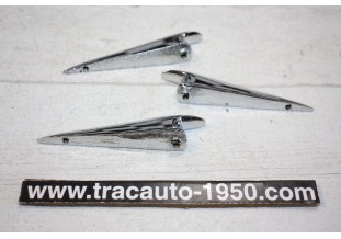 LOT DE 3 POIGNEES DE VOLET DE CAPOT...CITROEN TRACTION 11CV 15/6 av 1946