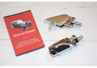 PAIRE DE CHARNIERES DE COFFRE AR DE MALLE BOMBEE...CITROEN TRACTION 11CV 15/6 ap 52