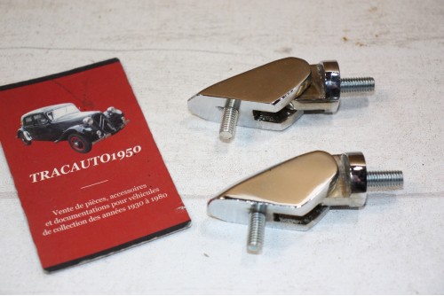 PAIRE DE CHARNIERES DE COFFRE AR DE MALLE BOMBEE...CITROEN TRACTION 11CV 15/6 ap 52