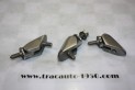 LOT DE 3 CHARNIERES CHROMEES DE COFFRE AR DE MALLE BOMBEE...CITROEN TRACTION 11CV 15/6 ap 52