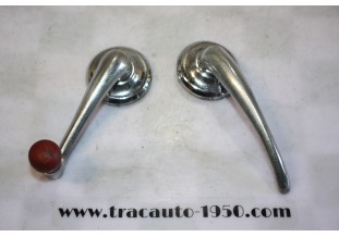 JEU DE 2 POIGNEES DE PORTES INTERIEURES...CITROEN TRACTION 11CV 15/6